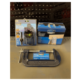 Century Wood Door Lock Installation Kit, Sawhorse Brackets and Heavy Duty C Clamp