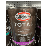 (8x) Glidden Total Exterior Paint and Primer: Satin, White and Pastel Base, 1 Gallon