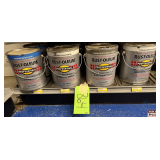 (8x) Rust-Oleum Professional High Performance Enamel: Safety Blue, Gloss White, Rusty Metal Primer, and Clean Metal Primer, Oil-Based, 1 Gallon