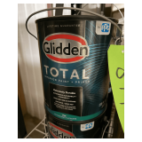 (4x) Glidden Total Interior Paint and Primer: Flat, Midtone Base, 1 Gallon