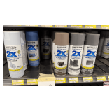 (30x) Rust-Oleum Painter's Touch 2X Ultra Cover Spray Paint: Blues, Grays, and Clears, Assorted