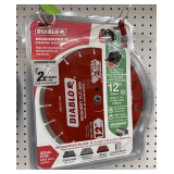 (6x) Diablo 12' Segmented Diamond Masonry Cut-Off Blade, 1' Arbor