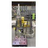 Garden Trellises & Solar Lights: Metal Plant Supports, Solar Path Lights, Lantern Light