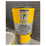 (3x) Pittsburgh Paints Interior Semi-Gloss High Build Paint: Commercial White, 1 Gallon