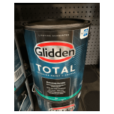 (8x) Glidden Total Interior Paint and Primer: Flat, Midtone Base, 1 Gallon