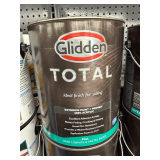 (7x) Glidden Total Exterior Paint and Primer: Flat, White and Pastel Base, 1 Gallon