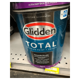 (3x) Glidden Total Interior Paint and Primer: Eggshell, Ultra Deep Base, 1 Gallon