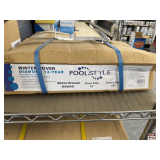 PoolStyle Quartz 8-Year Winter Cover: Above Ground Oval, 18' x 34' Pool / 21' x 37' Cover