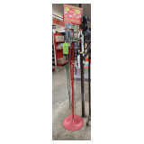 Rotating Metal Retail Stand with 10 Ft Charger Cords, Earbuds & Braided Charging Cables