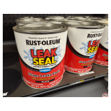 (9x) Rust-Oleum LeakSeal Flexible Rubber Coating: Black, Waterproof, 30 Oz