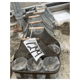 Country Garden Galvanized Metal Planters: Wood Handle Caddies and Pots | Seven Total
