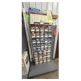 Retail Wall-Mount Pegboard Display Shelving: Single Section