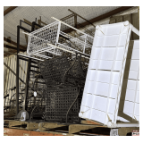 Display Fixtures & Patio Furniture : Black Lattice Chairs, White Wire Shelving, and More