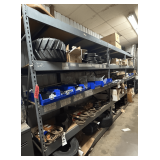 Gray Steel Industrial Shelving: 5 Tier, 3 Sections