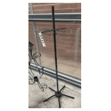 Black Metal Spinning Display Stand: Freestanding, with Peg Hooks