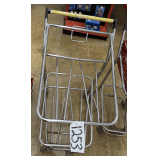 Chrome Two-Tier Rolling Stock Cart
