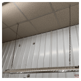 Diamond Plate Hanging Light Fixture: Chain Suspended, Shop Style