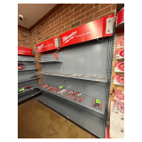 Milwaukee Wall-Mount Retail Display Shelving: 2 Sections