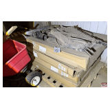 (4x) Evergreen Black Rocking Garden Bench: Model 8MB062, in Box