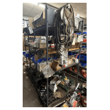 Industrial Shelving: 4 Tier, Pipe Frame, Wood Base