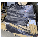 Milwaukee Display Rack Components on Wrapped Pallet