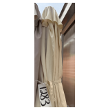 Patio Umbrella: Cream, with Tilt