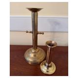 Two Baldwin Brass Candlesticks, Made in USA