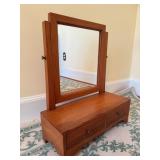 Wooden Vanity Mirror with Two Drawers, 22´´H x 18´