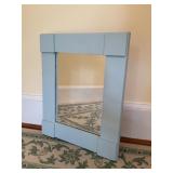 Wooden Framed Mirror, 13.5 x 17 Inches