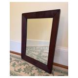 Wood-Framed Mirror, 15×17 Inches