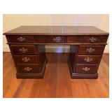 Classic Wooden Desk with Three Drawer Columns