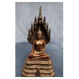 Detailed Resin Sculpture of the Buddha with Naga B