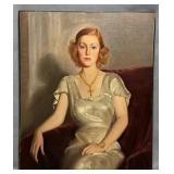Simson Estate : Oil on Canvas Portrait of Sara Ada