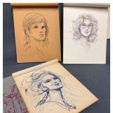 Alfred Richardson Simson Sketchbooks Featuring Art