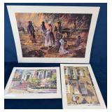 Three Signed Prints by Fouche: ï¿½Noon Light,ï¿½ ï¿½Swee
