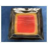 Two "Style Eyes Galaxy Red" Square Plates in Red,