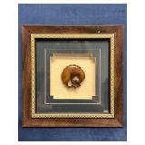 Framed Stone Carving Measuring 8.5"x8.5"