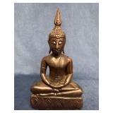 Thai Carved Wooden Representation of Buddha in Med