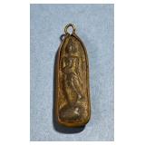 Small Bronze Amulet Pendant with Loop