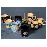Various Collector Mugs Including Elvis Presley, NA