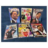Six Comic Magazines Featuring Barack Obama