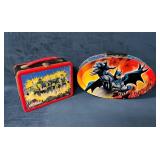 Two Collectible Metal Lunchboxes: Batman & G.I. Jo