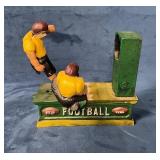 Repro Cast Iron Football-Themed Mechanical Bank