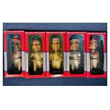 5 Hand-Painted MLB Player Bobbleheads in Original