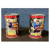 Pinnacle MLB Collectible Cans Featuring Maddux and