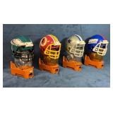 4 NFL Football Helmet Treasure Chest Mini Gumball