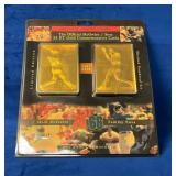 Official 23kt Gold Home Run Commemorative Cards of