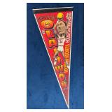 Hakeem Olajuwon Houston Rockets NBA Pennant