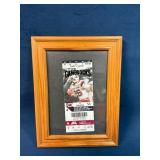 Framed South Carolina Gamecocks Football Ticket