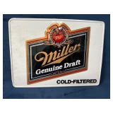 Miller Genuine Draft Metal Advertising Sign, Cold-
